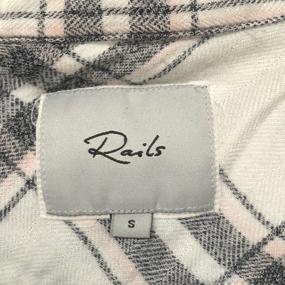 Rails Hunter Plaid Shirt in Charcoal Blush Small - Picture 6 of 8